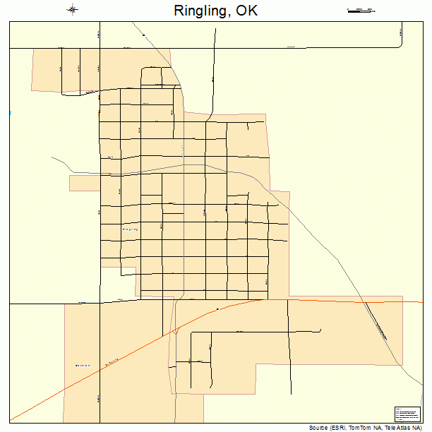 Ringling, OK street map