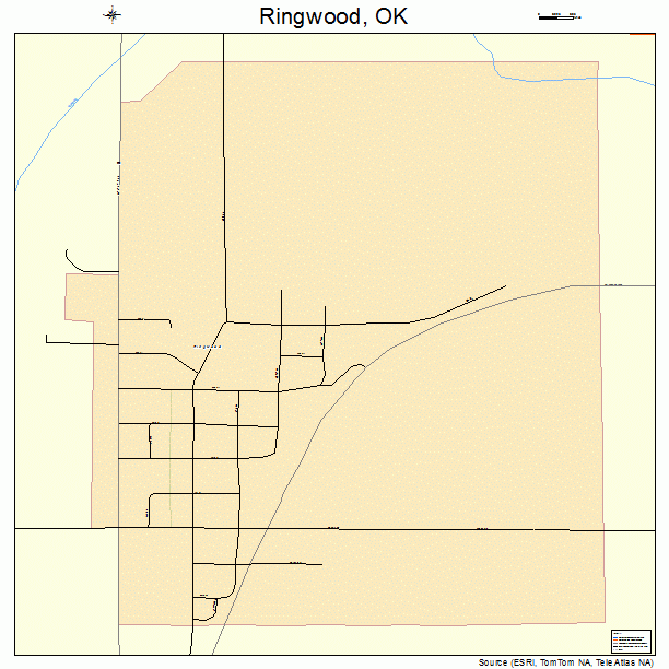 Ringwood, OK street map