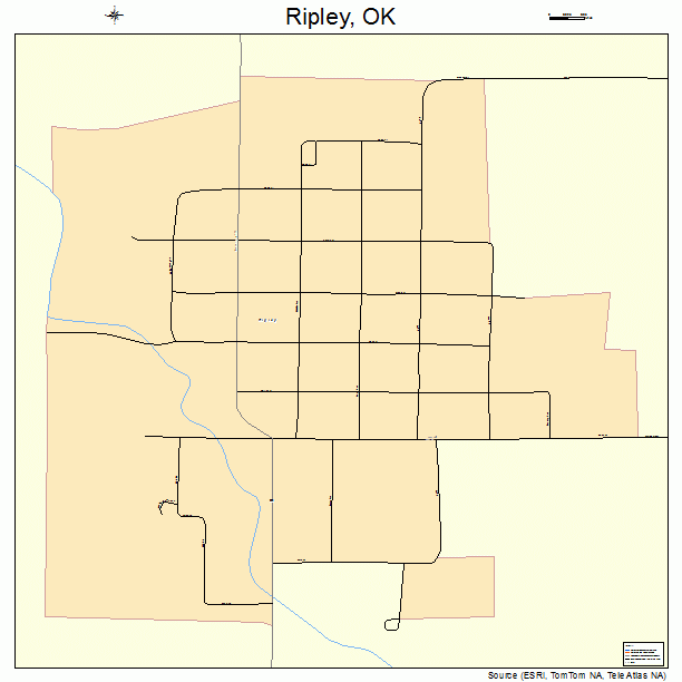 Ripley, OK street map