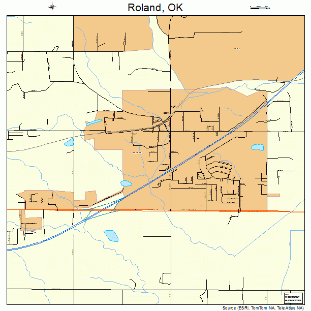 Roland, OK street map