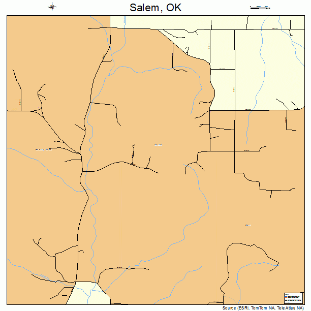 Salem, OK street map