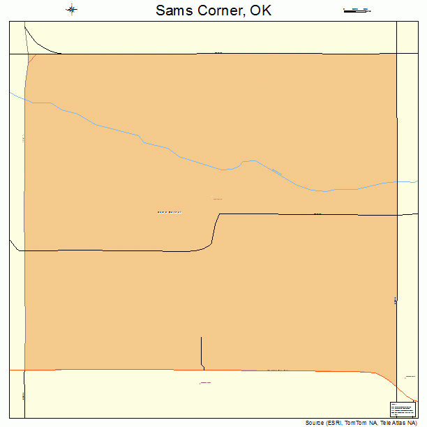 Sams Corner, OK street map