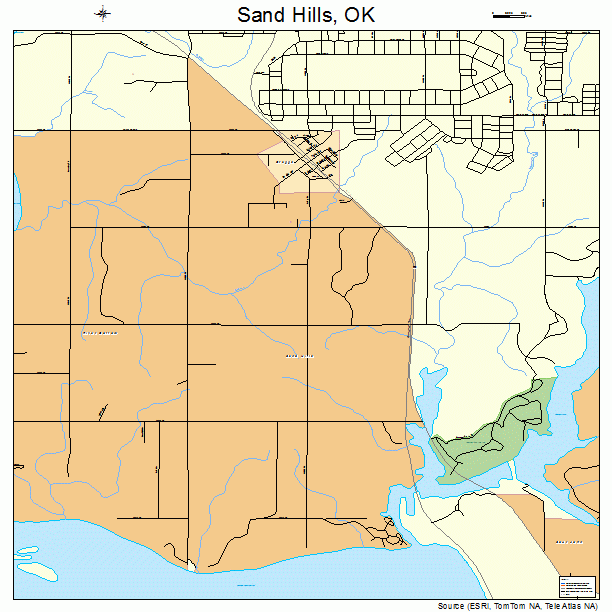 Sand Hills, OK street map