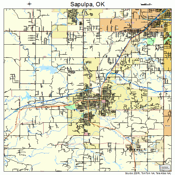 Sapulpa, OK street map