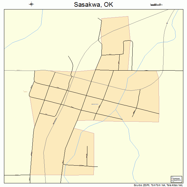 Sasakwa, OK street map