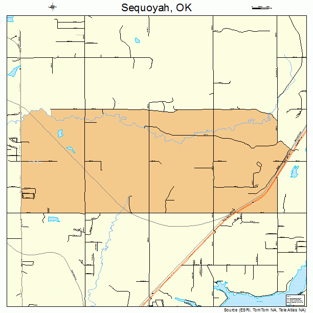 Sequoyah, OK street map