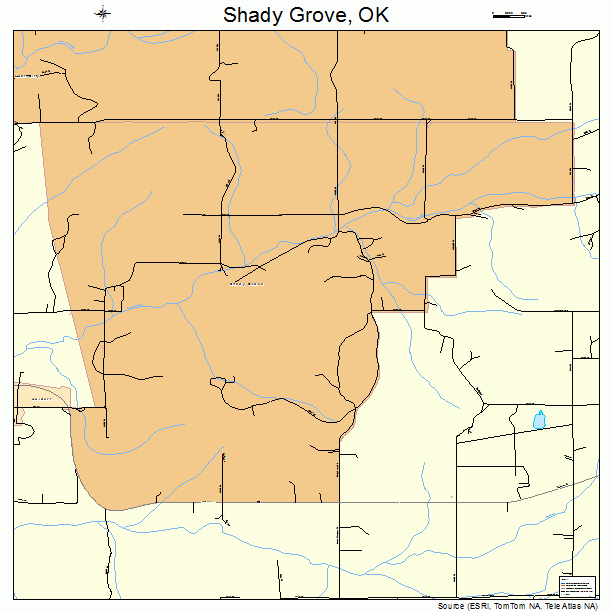 Shady Grove, OK street map