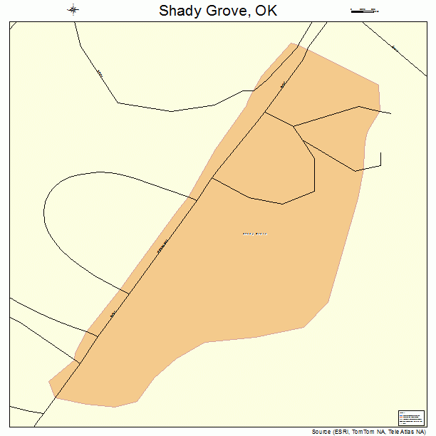 Shady Grove, OK street map