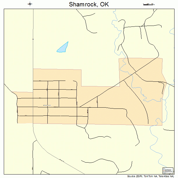 Shamrock, OK street map