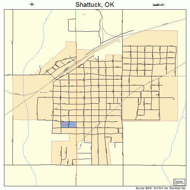 Shattuck, OK street map