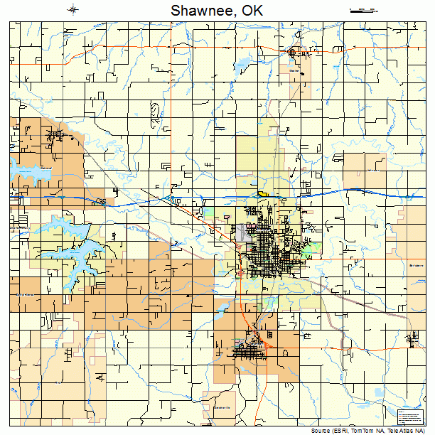 Shawnee, OK street map