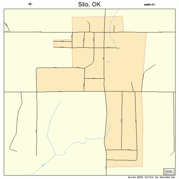 Silo, OK street map