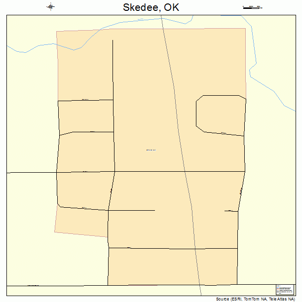 Skedee, OK street map