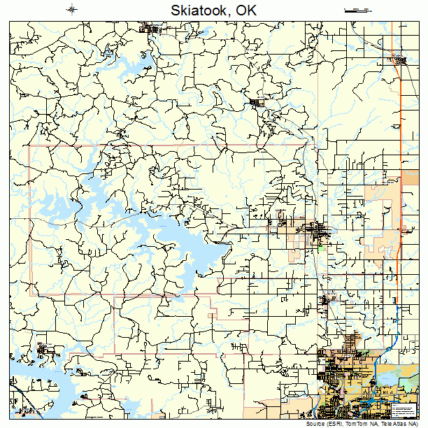 Skiatook, OK street map