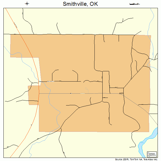 Smithville, OK street map