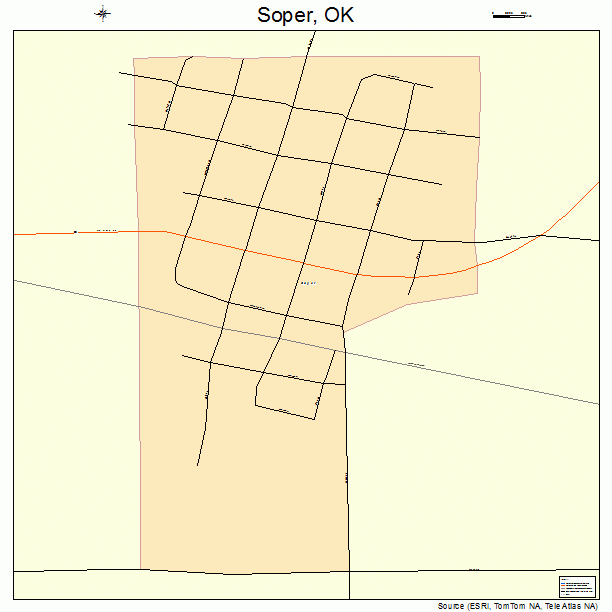 Soper, OK street map