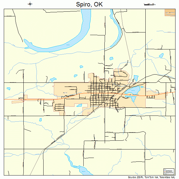 Spiro, OK street map