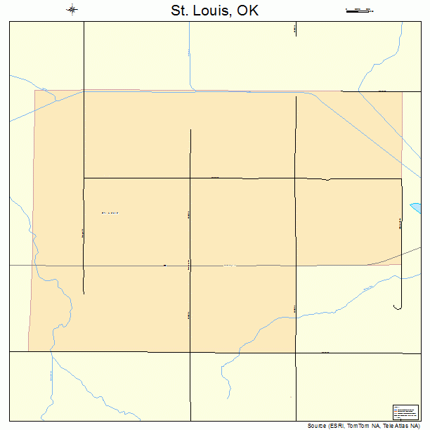 St. Louis, OK street map