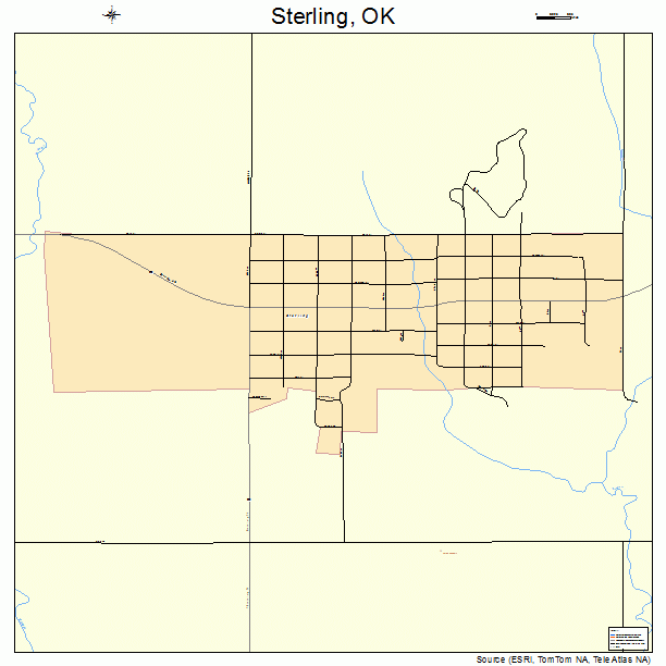 Sterling, OK street map