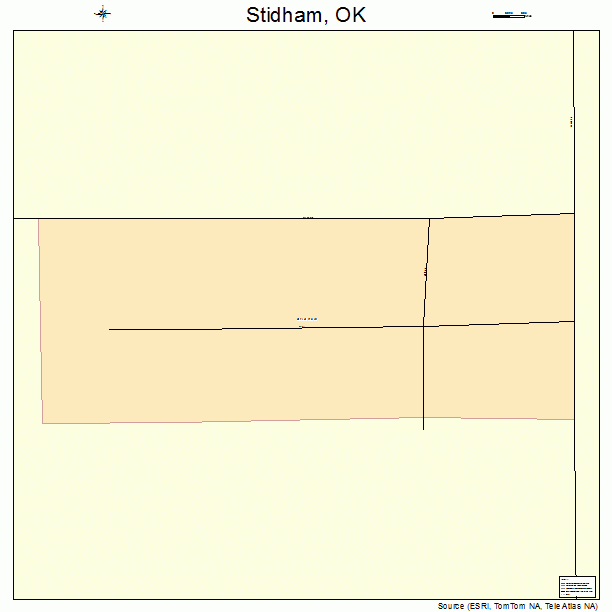 Stidham, OK street map
