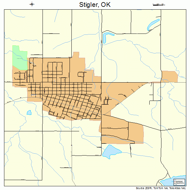 Stigler, OK street map