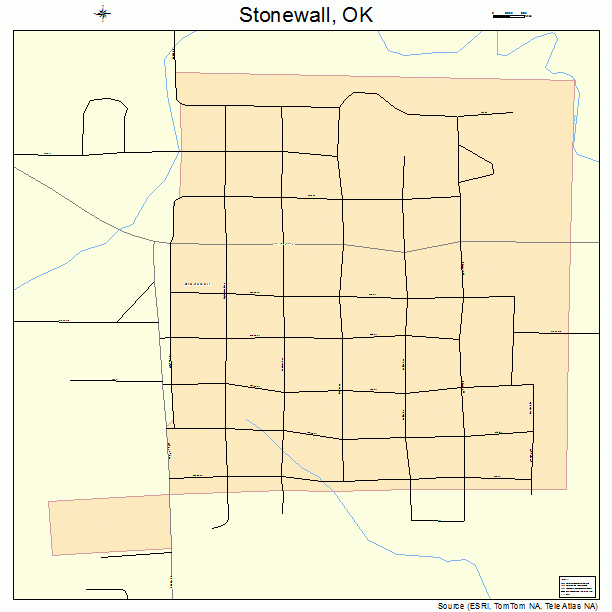 Stonewall, OK street map