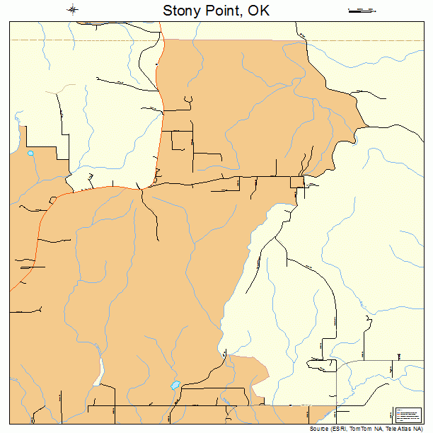 Stony Point, OK street map