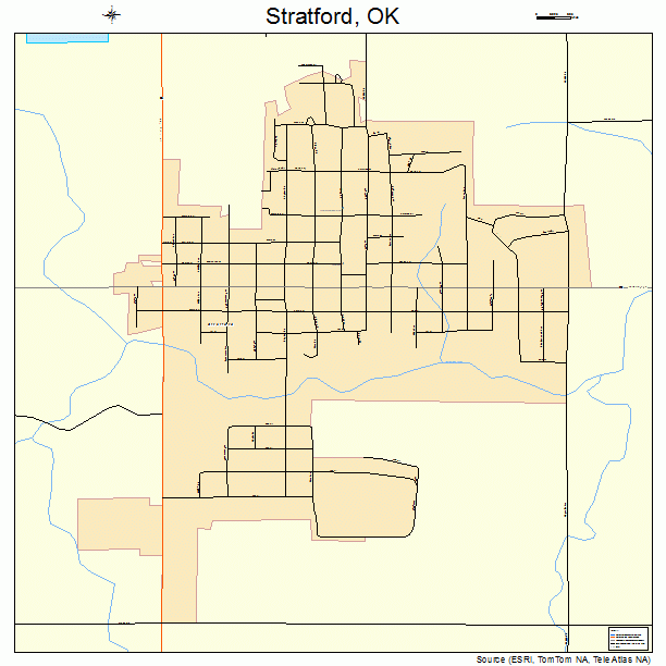 Stratford, OK street map