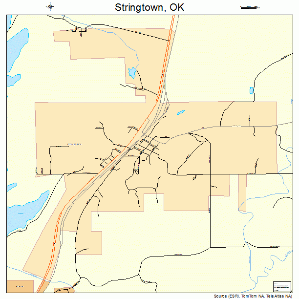 Stringtown, OK street map