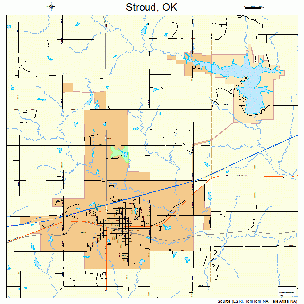 Stroud, OK street map