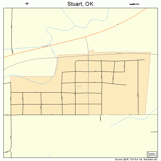 Stuart, OK street map