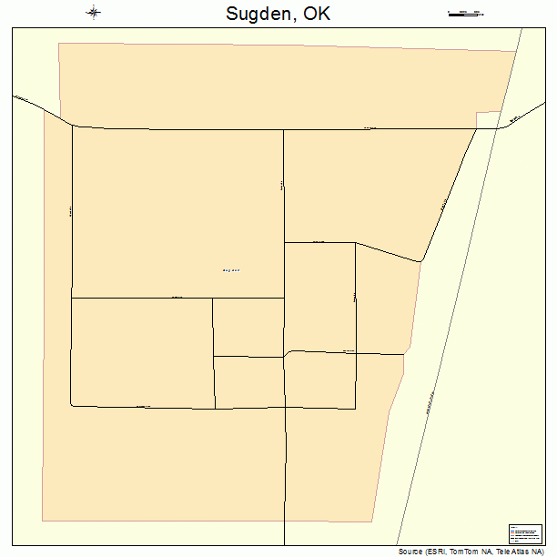 Sugden, OK street map