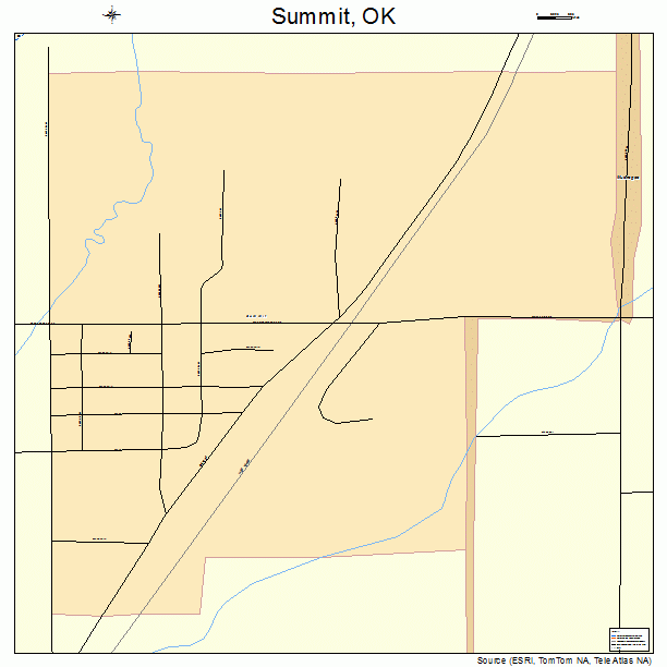 Summit, OK street map