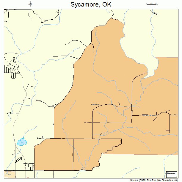 Sycamore, OK street map