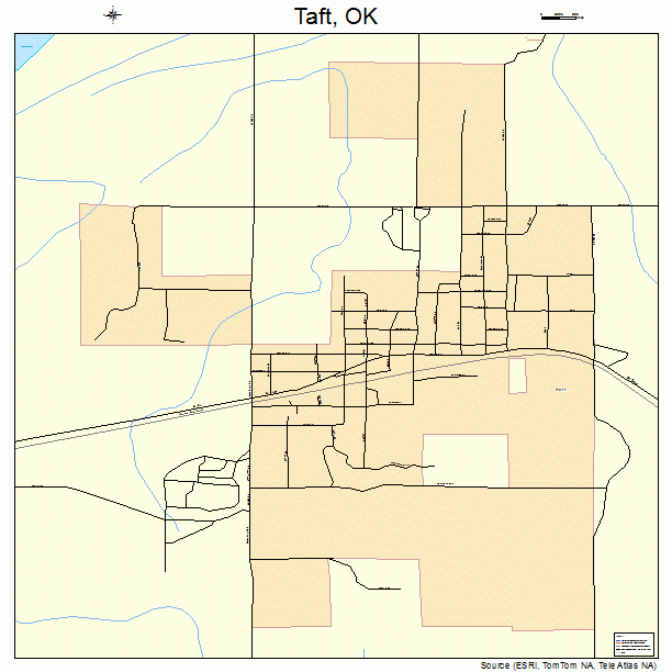 Taft, OK street map