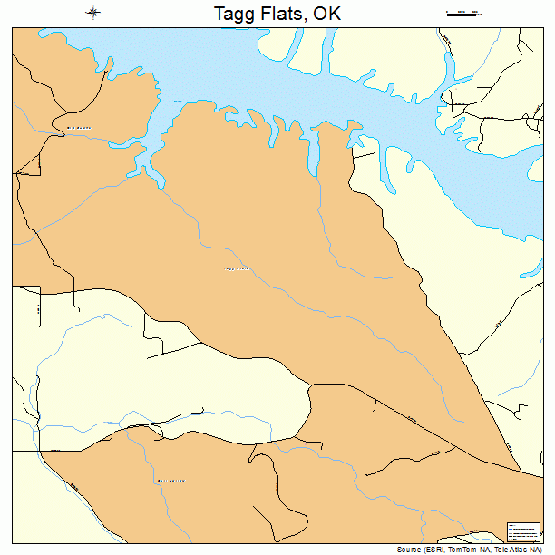 Tagg Flats, OK street map