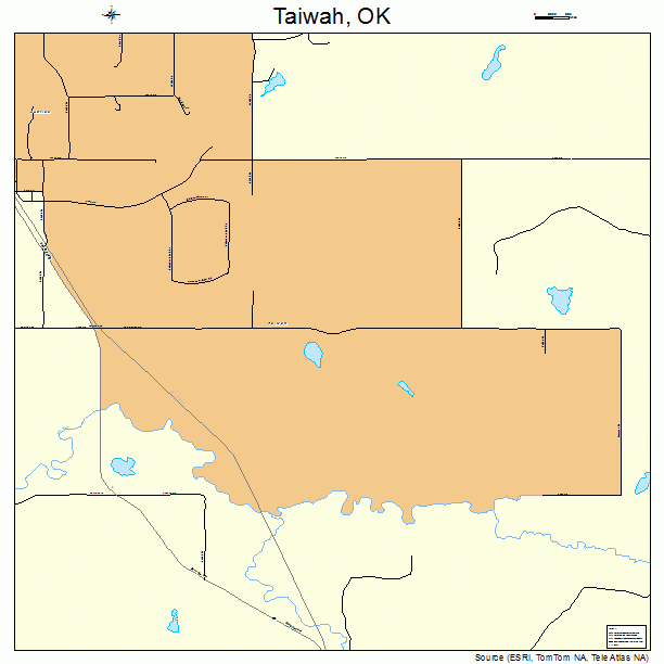 Taiwah, OK street map