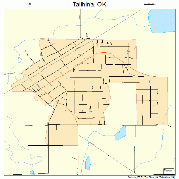 Talihina, OK street map