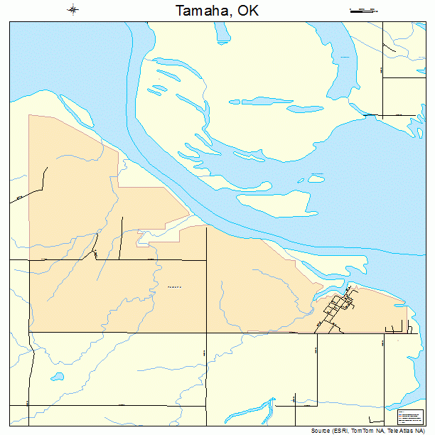 Tamaha, OK street map