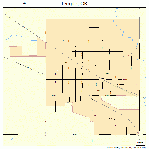 Temple, OK street map