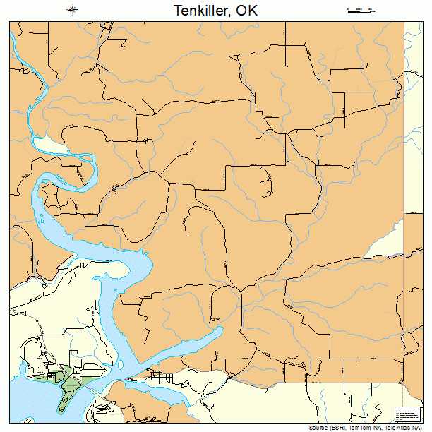 Tenkiller, OK street map