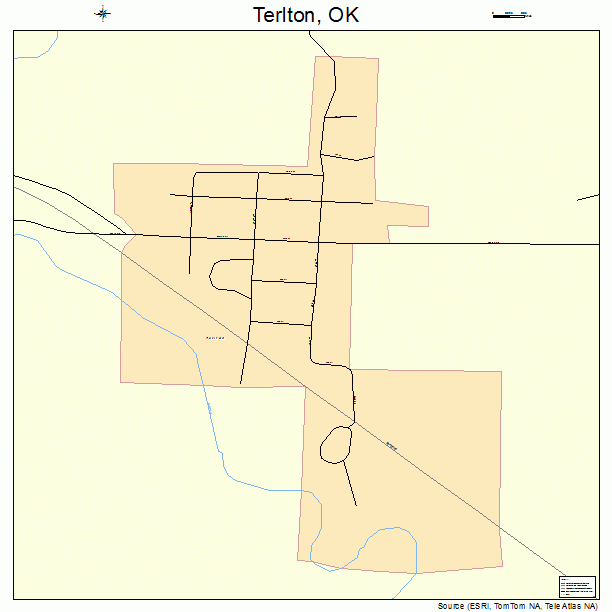 Terlton, OK street map