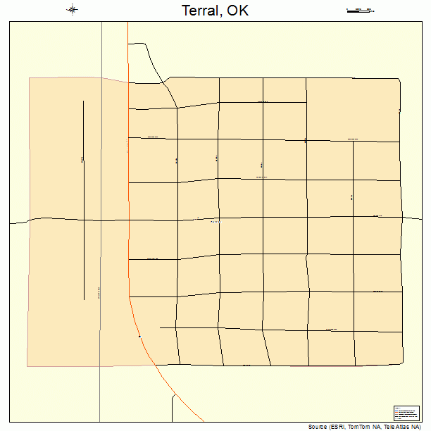 Terral, OK street map