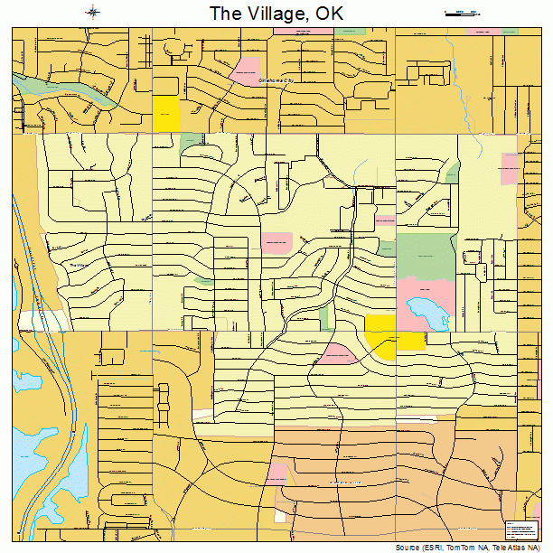 The Village, OK street map