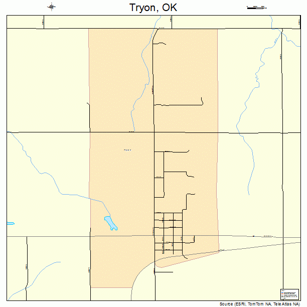 Tryon, OK street map