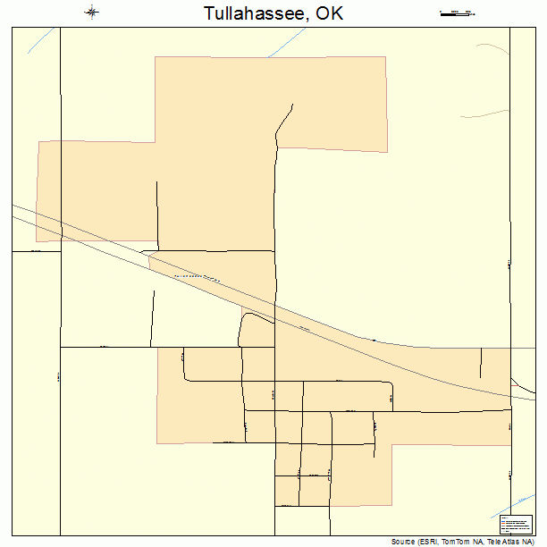 Tullahassee, OK street map