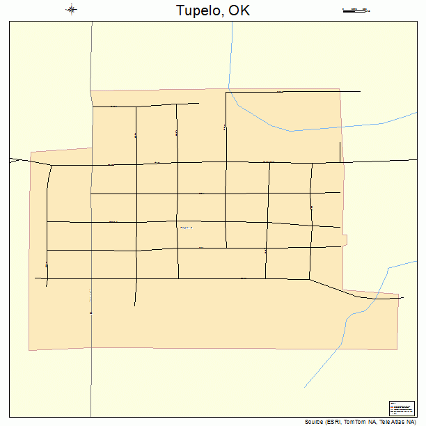 Tupelo, OK street map