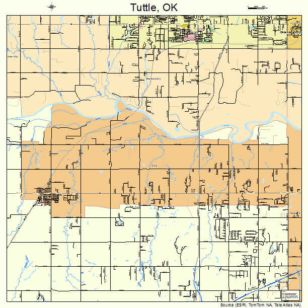 Tuttle, OK street map