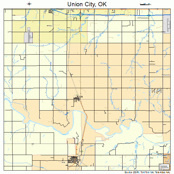 Union City, OK street map