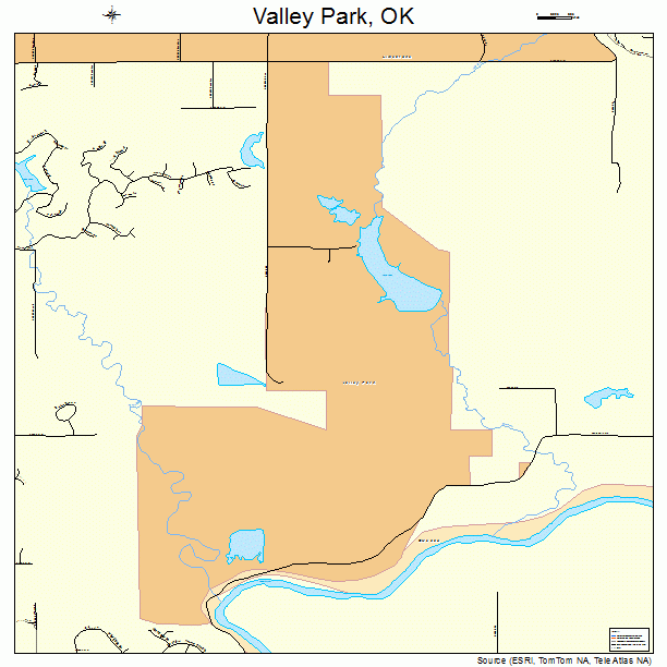 Valley Park, OK street map